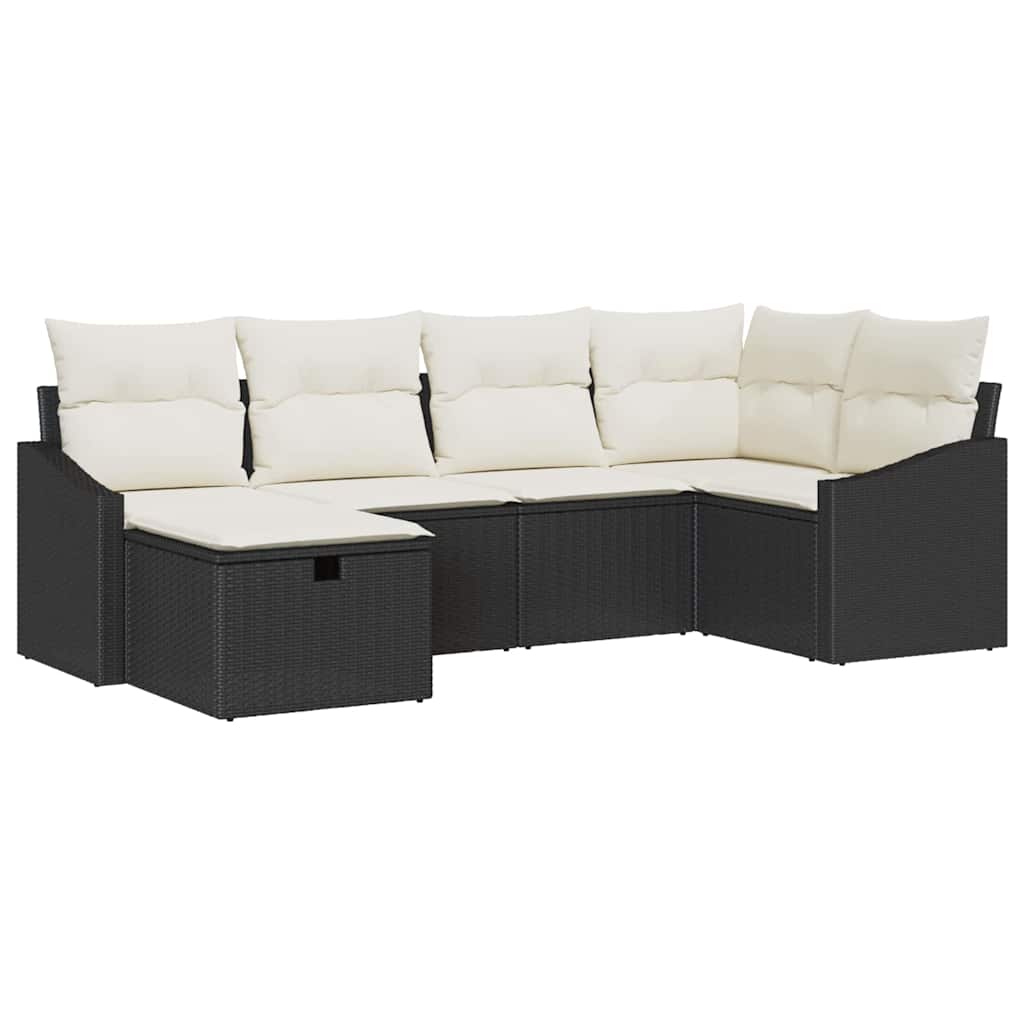 Bankstel 7 st poly rattan