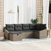 Bankstel 7 st poly rattan