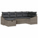 Bankstel 7 st poly rattan