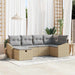 Bankstel met kussen 6 pcs poly rattan