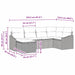Bankstel 7 st poly rattan