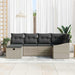 Bankstel met kussen 6 pcs poly rattan