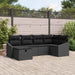 Bankstel 7 st poly rattan