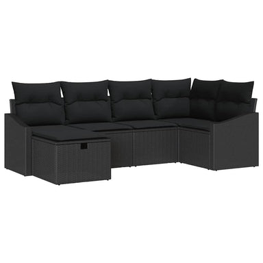 Bankstel 7 st poly rattan