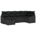 Bankstel 7 st poly rattan