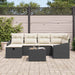Bankstel 6 st poly rattan
