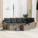 Bankstel 7 st poly rattan