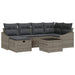 Bankstel 7 st poly rattan
