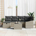 Bankstel 6 st poly rattan