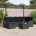 Bankstel 7 st poly rattan