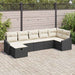 Bankstel 7 st poly rattan