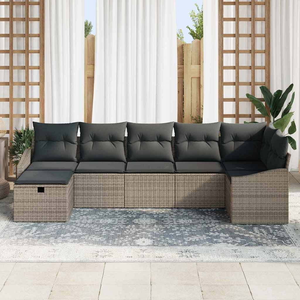 Bankstel 8 st poly rattan