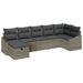 Bankstel 8 st poly rattan
