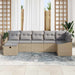 Bankstel met kussen 8 pcs poly rattan