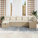 Bankstel 7 st poly rattan
