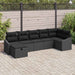 Bankstel 7 st poly rattan