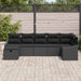 Bankstel 7 st poly rattan