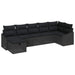Bankstel 7 st poly rattan