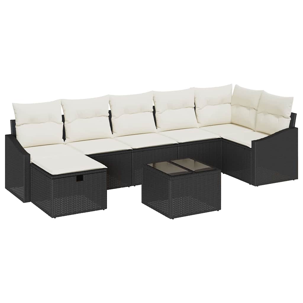 Bankstel 7 st poly rattan