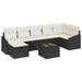 Bankstel 7 st poly rattan