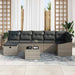 Bankstel 8 st poly rattan