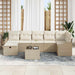 Bankstel 7 st poly rattan