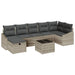 Bankstel 8 st poly rattan