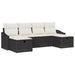 Bankstel 6 st poly rattan