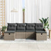 Bankstel 6 st poly rattan
