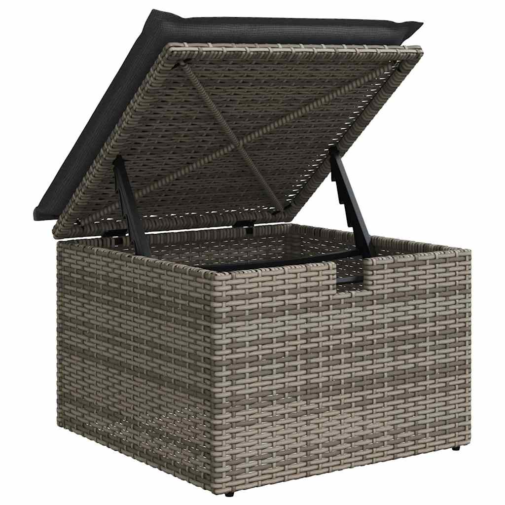 Bankstel 6 st poly rattan