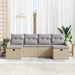 Bankstel met kussen 6 pcs poly rattan