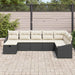 Bankstel 9 st poly rattan