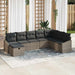 Bankstel 9 st poly rattan