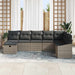 Bankstel 9 st poly rattan