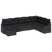 Bankstel 8 st poly rattan