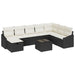 Bankstel 8 st poly rattan