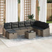 Bankstel 8 st poly rattan