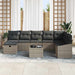 Bankstel 8 st poly rattan