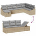 Bankstel met kussen 8 pcs poly rattan