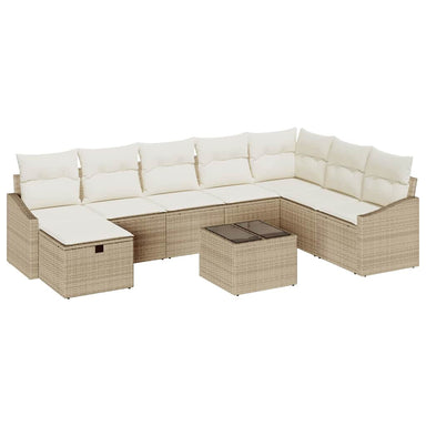 Bankstel 8 st poly rattan