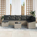 Bankstel 9 st poly rattan