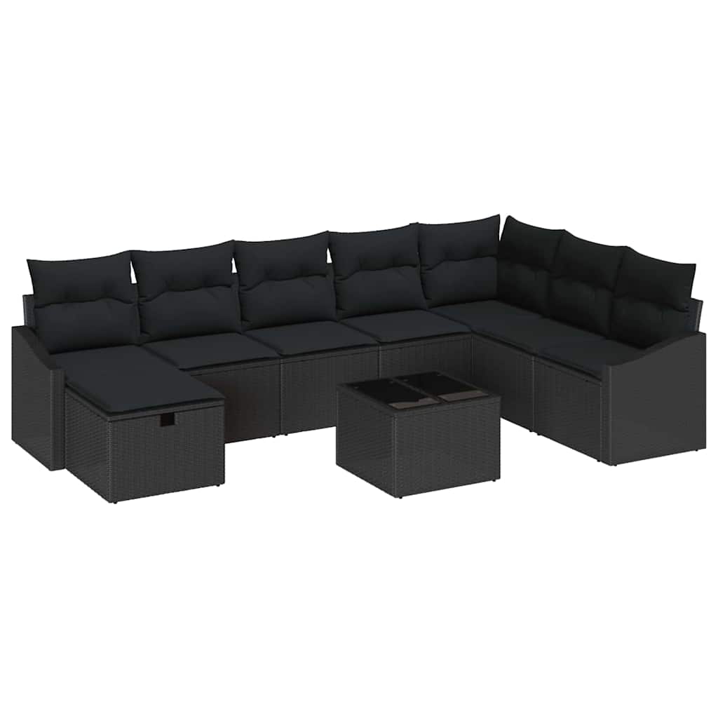 Bankstel 8 st poly rattan