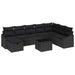 Bankstel 8 st poly rattan