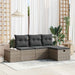 Bankstel 4 st poly rattan