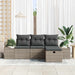 Bankstel 4 st poly rattan