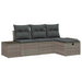 Bankstel 4 st poly rattan