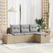 Bankstel met kussen 4 pcs poly rattan