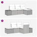 Bankstel met kussen 4 pcs poly rattan