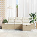Bankstel 4 st poly rattan