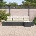Bankstel 5 st poly rattan
